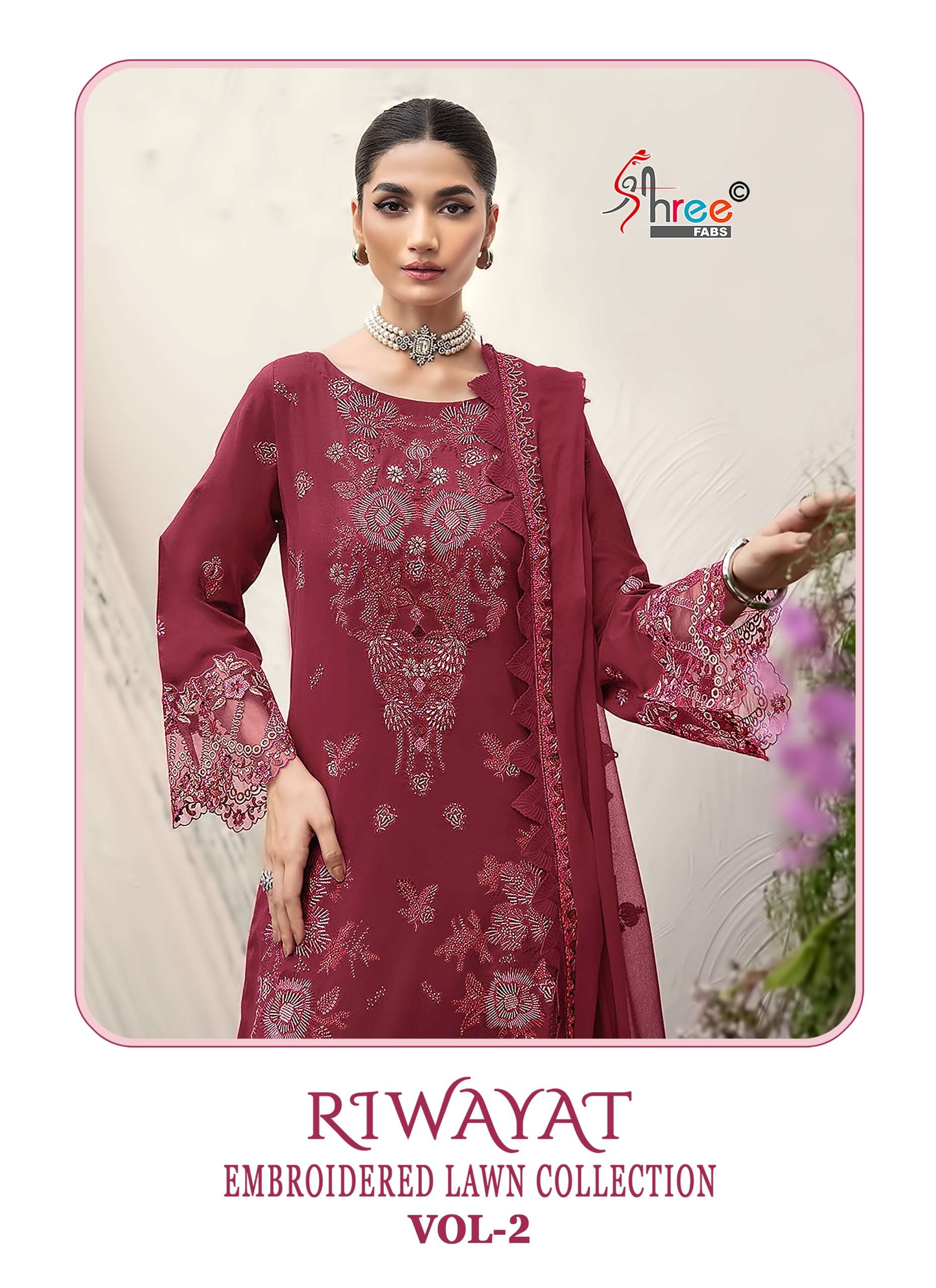 RIWAYAT EMBROIDERED LAWN COLLECTION VOL - 02 BY SHREE FABS